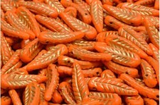 17MM PRESSED CZECH GLASS BIRDS FEATHER/DROP BEADS - VARIOUS COLOURS - 20PCS