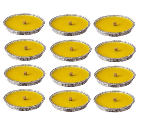 Candela Antizanzare Alla Citronella Con Contenitore In Metallo 230g ø12 - Foto 2