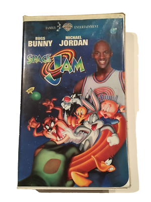 MICHAEL JORDAN SPACE JAM TUNE SQUAD VINTAGE 1996 VHS TAPE WITH