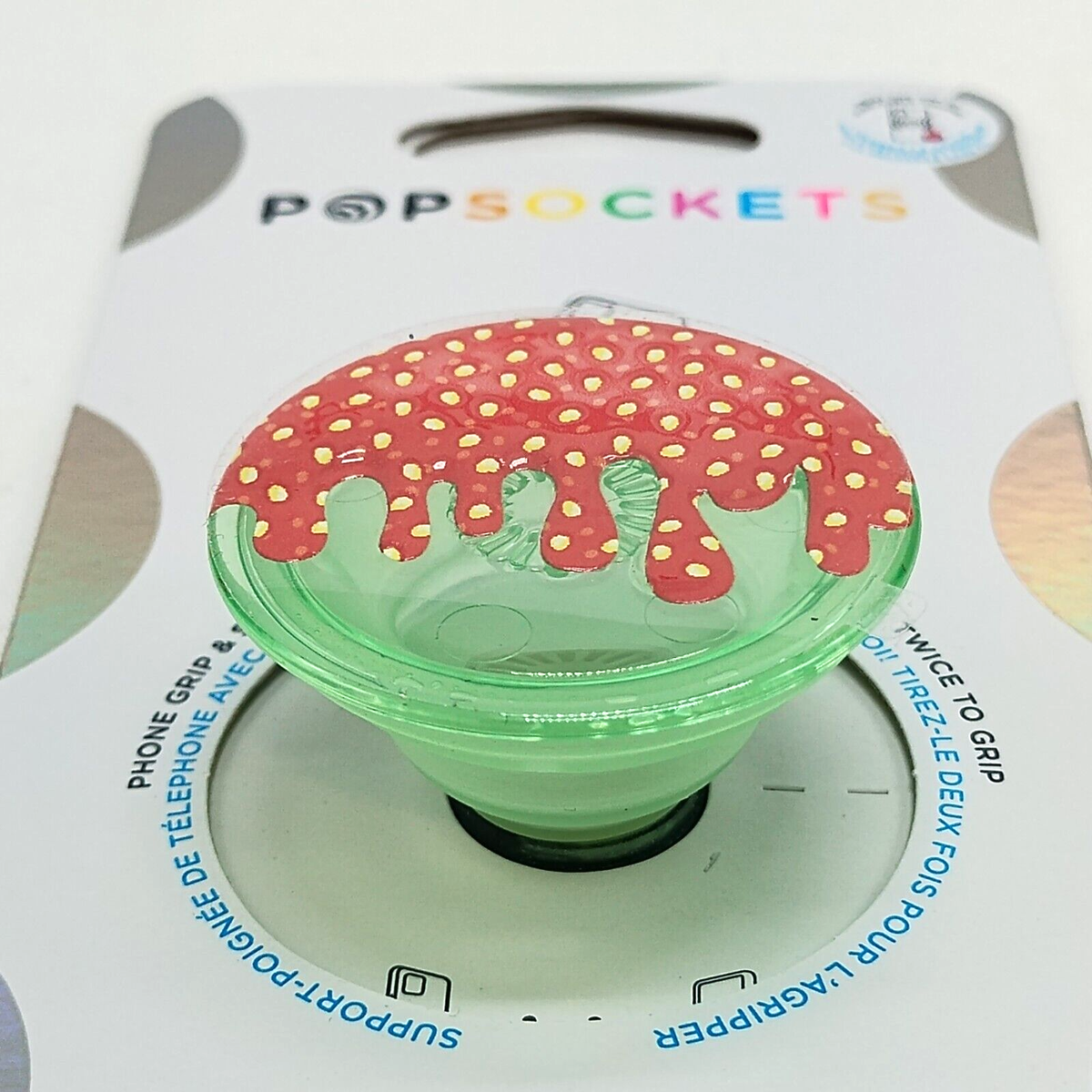 PopSockets Phone Grip Stand Strawberry Jam Drip POPGRIP Popsocket