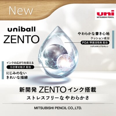 Mitsubishi Pencil Uniball ZENTO Refill 0.5mm Black Ink 5 Set UBR-Z