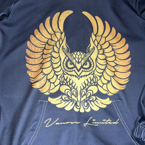 Owl Vanoss Limited Hoodie Navy Blue And Gold Graphic Small Unisex - 第 2/9 張圖片