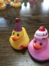 Ducking Rubber Duck Happy Birthday Gift Bulk Lot Set Of 2