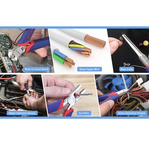 PRO 150mm End Cutting Pliers Twisting Cables Wire Cutter Ergonomic Side Nipper - Picture 6 of 6