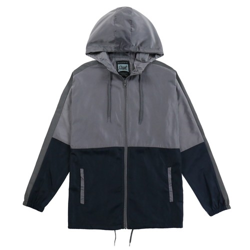 BG Men's Lightweight Water Resistant Hoodie Windbreaker Jacket Colorblock - Picture 56 of 93