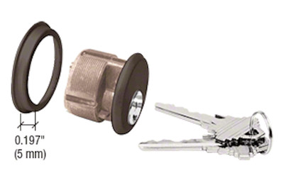 Schlage Keyway Mortise Cylinder for Adams Rite, Kawneer Storefront Locks 2-Keys