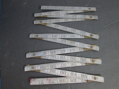 Vintage Lufkin No. 1205 Folding Metal Rule