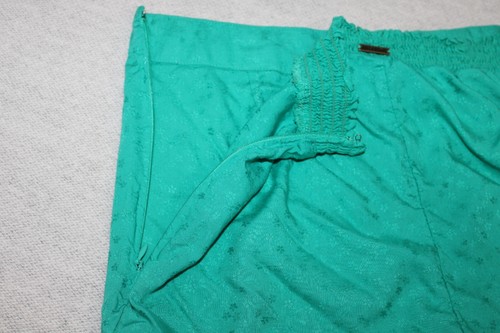 Pantalones cortos de salón Billabong para mujer medianos de rayón cintura alta verde azulado - Imagen 6 de 12