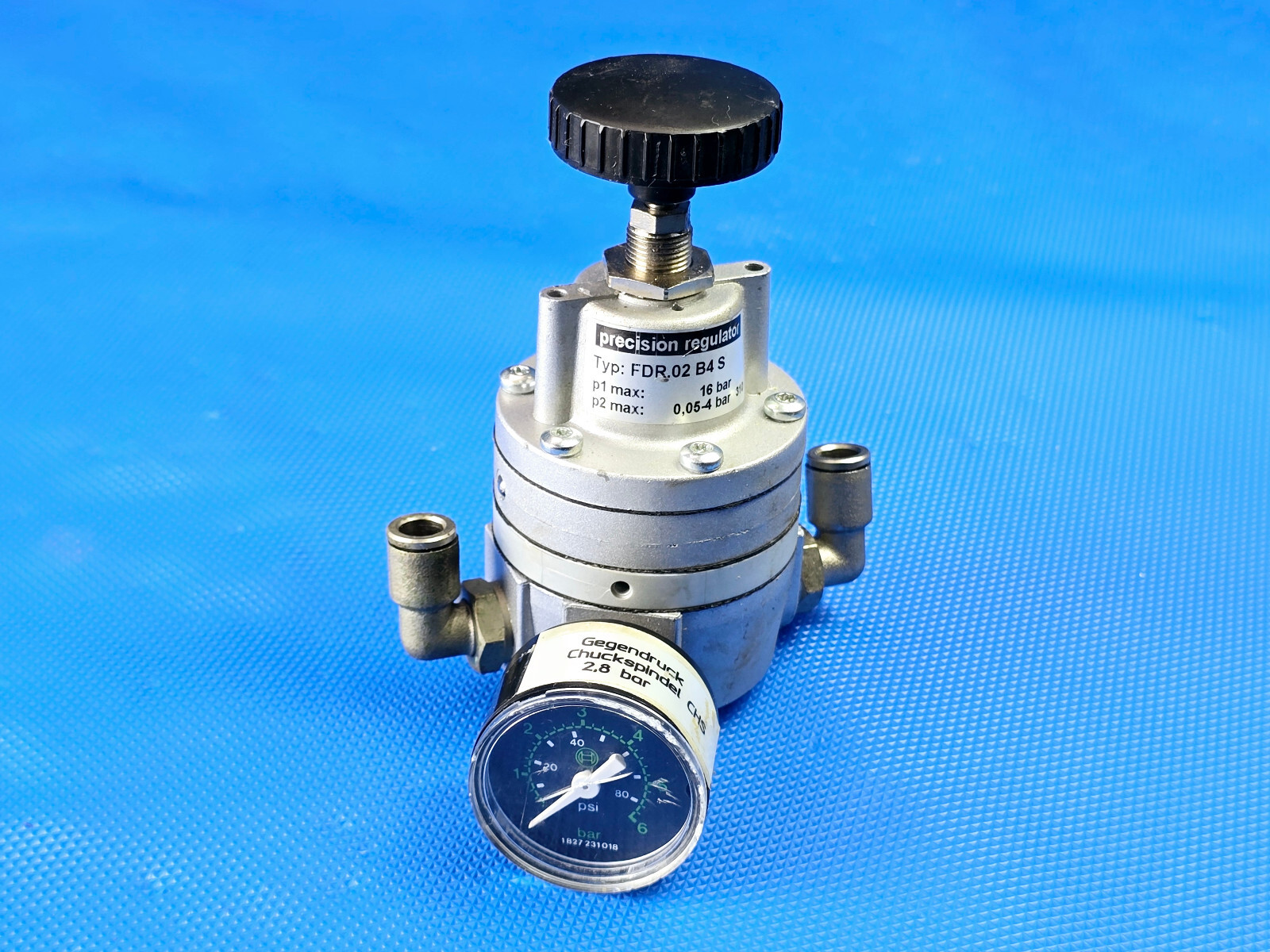 Knocks FDR.02 B4 S Precision Pressure Regulator w/ Bosch Pressure Gauge 6bar 1827231018