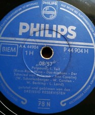 Trzydzieści rezerwistów "08/57" 78 obr./min 10" płyta szelakowa Philips