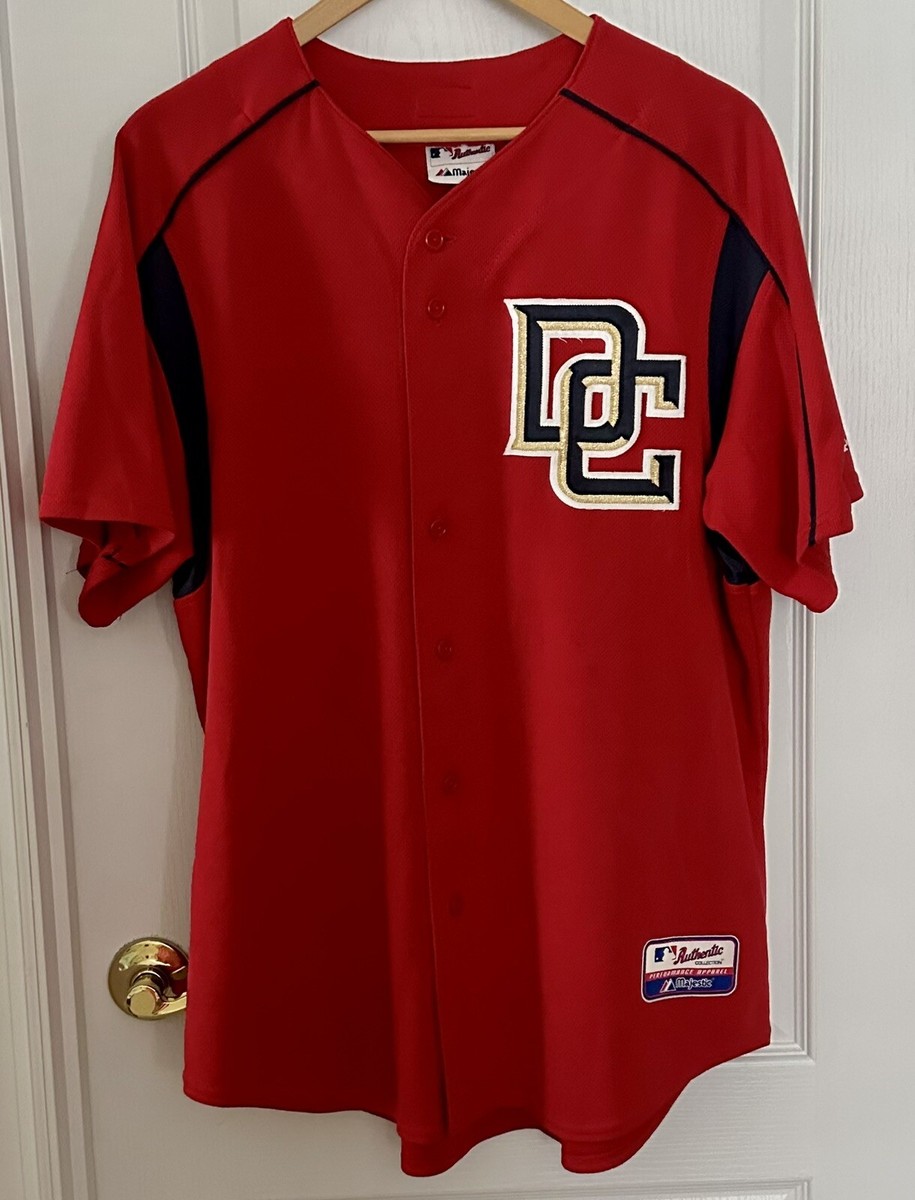 Authentic Majestic Washington Nationals DC Red Baseball