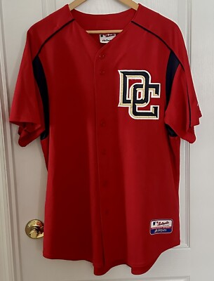 Authentic Majestic Washington Nationals DC Red Baseball
