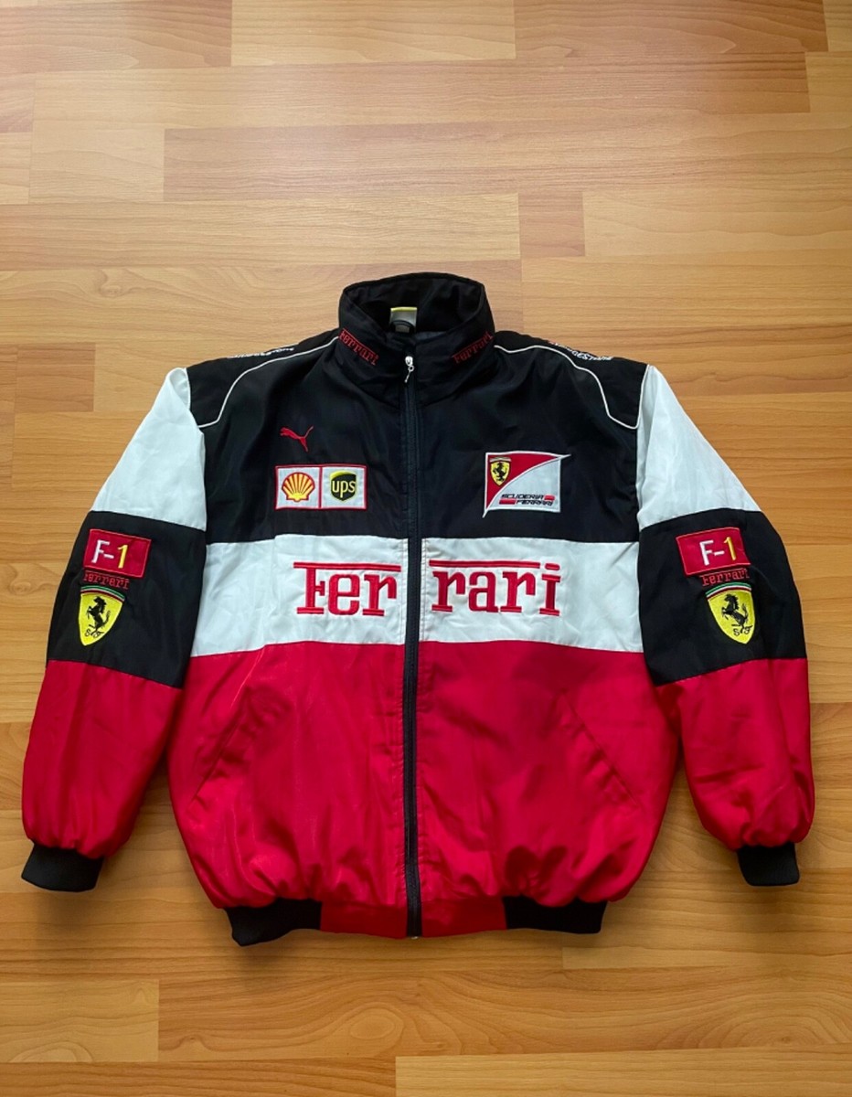Ferrari F1 Vintage Jacket Size 2XL Red Scuderia Puma Bridgestone