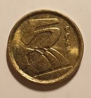 5 PESETAS ESPAÑA 2001, BRONCE-ALUMINIO