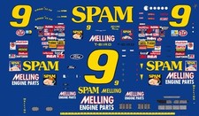  9 Lake Speed SPAM Thunderbird 1/64th Scale WATERSLIDE DECALS