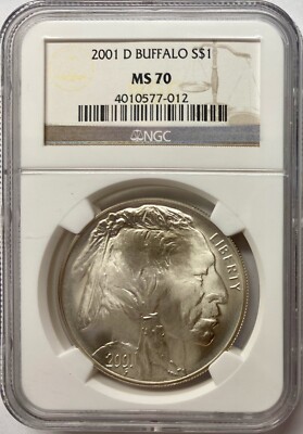 2001-D $1 Silver Buffalo NGC MS-70 | eBay