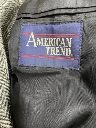 Vintage Harris Tweed Blazer Sport Coat 40 R Mens Gray Wool Scotland Made 80s - Picture 7 of 13