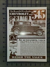 1931 Chevrolet Brochure Folder 1931 Chevrolet Brochure Folder