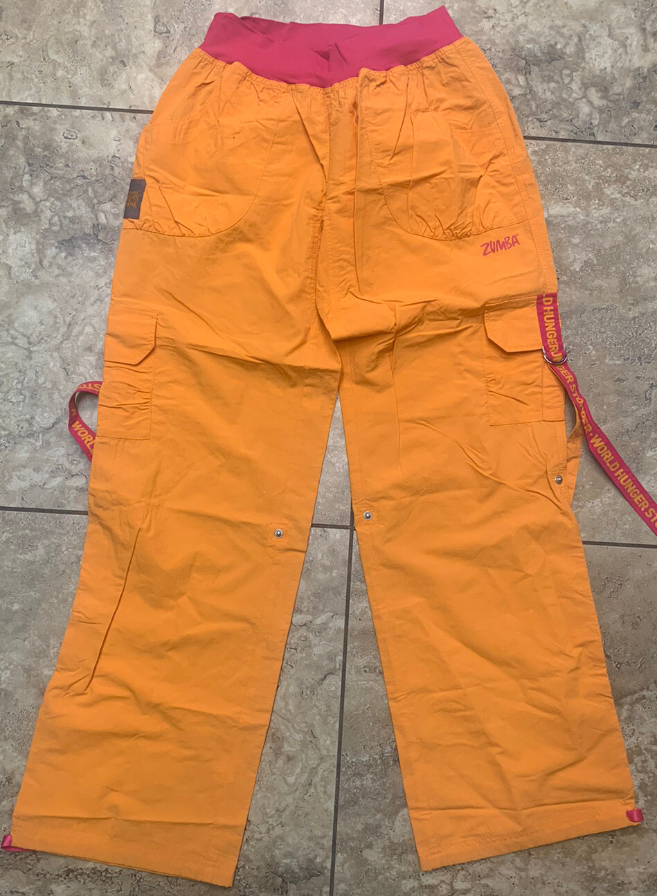 Zumba Womens Cargo Pants Size L Workout Dance Exercis… Gem