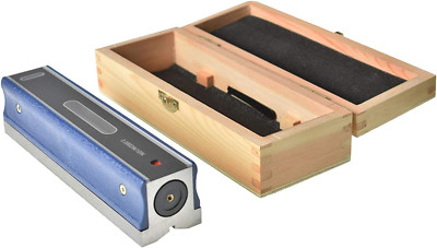 8 Inch Master Precision Level for Machinist Tool, Cast Iron Body with Wooden Cas