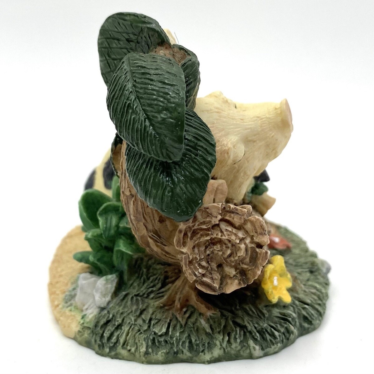 フラワー・リース pig フラワー・リース pig Vintage PIG w/ Flower Wreath Resin