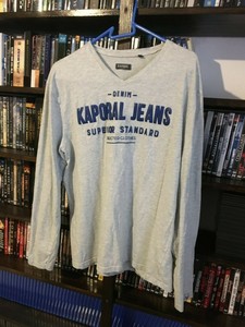 t shirt manche longue homme gris