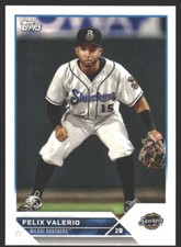 Felix Valerio #PD-55 2023 Topps Pro Debut Biloxi Shuckers