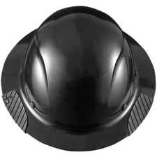 NEW LIFT SAFETY HDF-15KG DAX FULL BRIM BLACK HARD HAT w/ RATCHET SUSPENSION