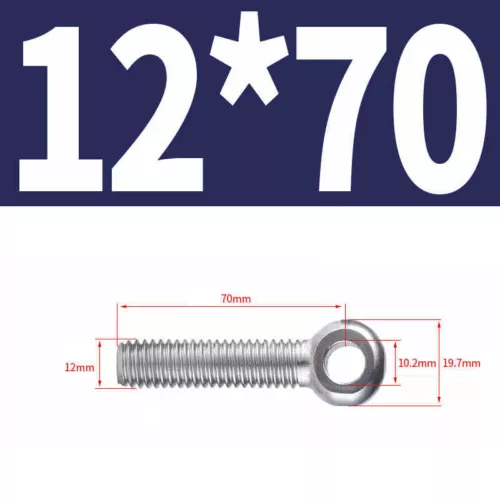 Augenschrauben DIN 444 A2 VA Edelstahl V2A Form B M5 M6 M8 M10 M12 Augenschraube - Bild 46 von 51