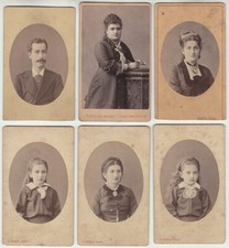 Group of 6 1870s CDV people of Constantinople, by Sebah  Abdullah Freres