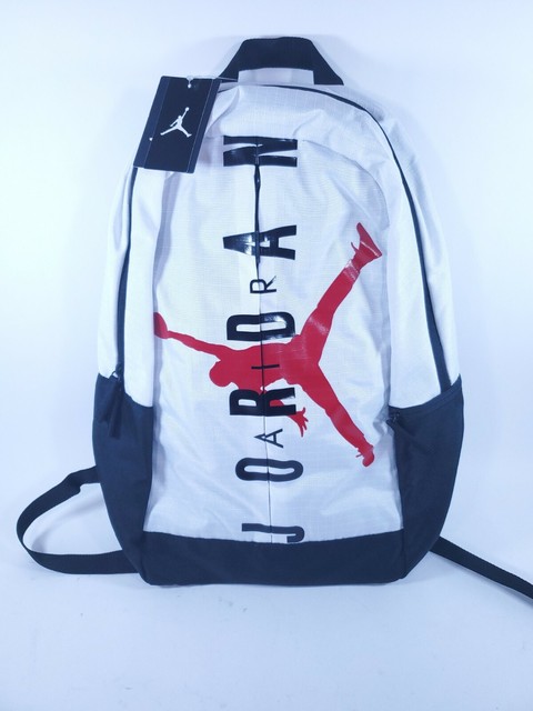 jordan backpack black and white