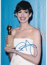 ANNE HATHAWAY signed Autogramm 20x30cm LES MISERABLES in Person autograph COA