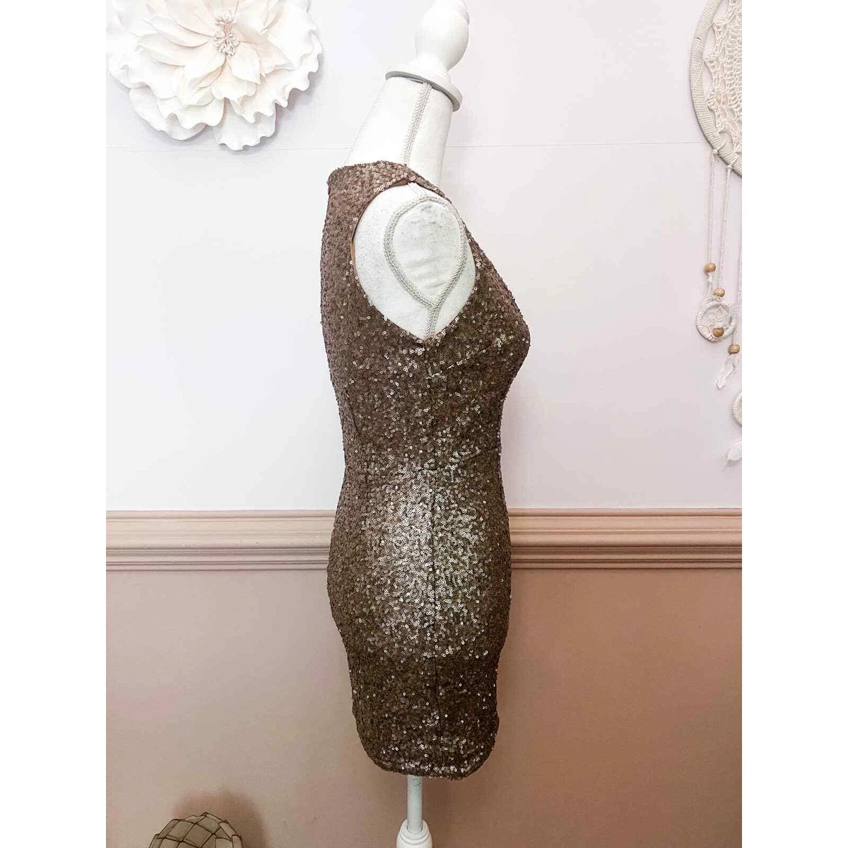 Tobi gold sale sequin dress