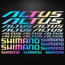 ALTUS SHIMANO KIT Holographic Vinyl Decal Stickers Sheet Bike Cycling Bicycle