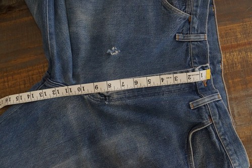 Jeans Wrangler de colección desgastados hechos en EE. UU. para hombre ~ 35 x ~ 33 (VER FOTOS 4 MEDIDAS.) - Imagen 13 de 17