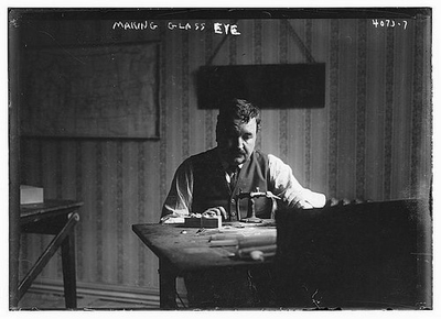 #ad Photo:Making Glass Eye Craftsman at Work c.1915 1920 $13.49