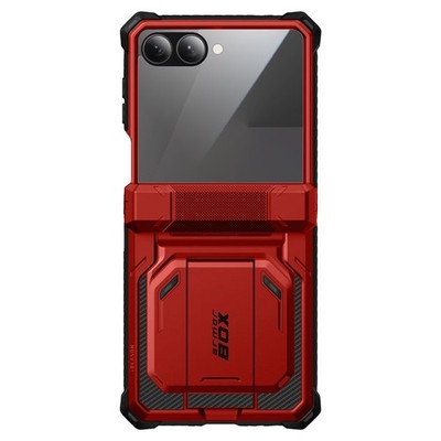 I-Blason, Hülle für Galaxy Z Flip 7 Armorbox mit  und Gürtelclip, Rot