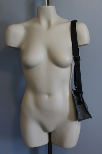Cat Ears Shoulder Crossbody Purse Vegan Dark Charcoal Gray Head NEW - Picture 2 of 11