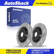 Rear Drilled Slotted Brake Rotors for 2013-2025 Audi Q5 2015-2025 Porsche Macan