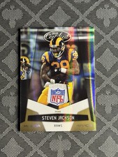 2010 Certified Mirror Gold Prime GAME WORN NFL SHIELD PATCH Steven Jackson #139