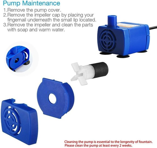 Pet Fountain Pump Replacement Cat Water Fountain Pump Replacement for Flower ... - Picture 3 of 4