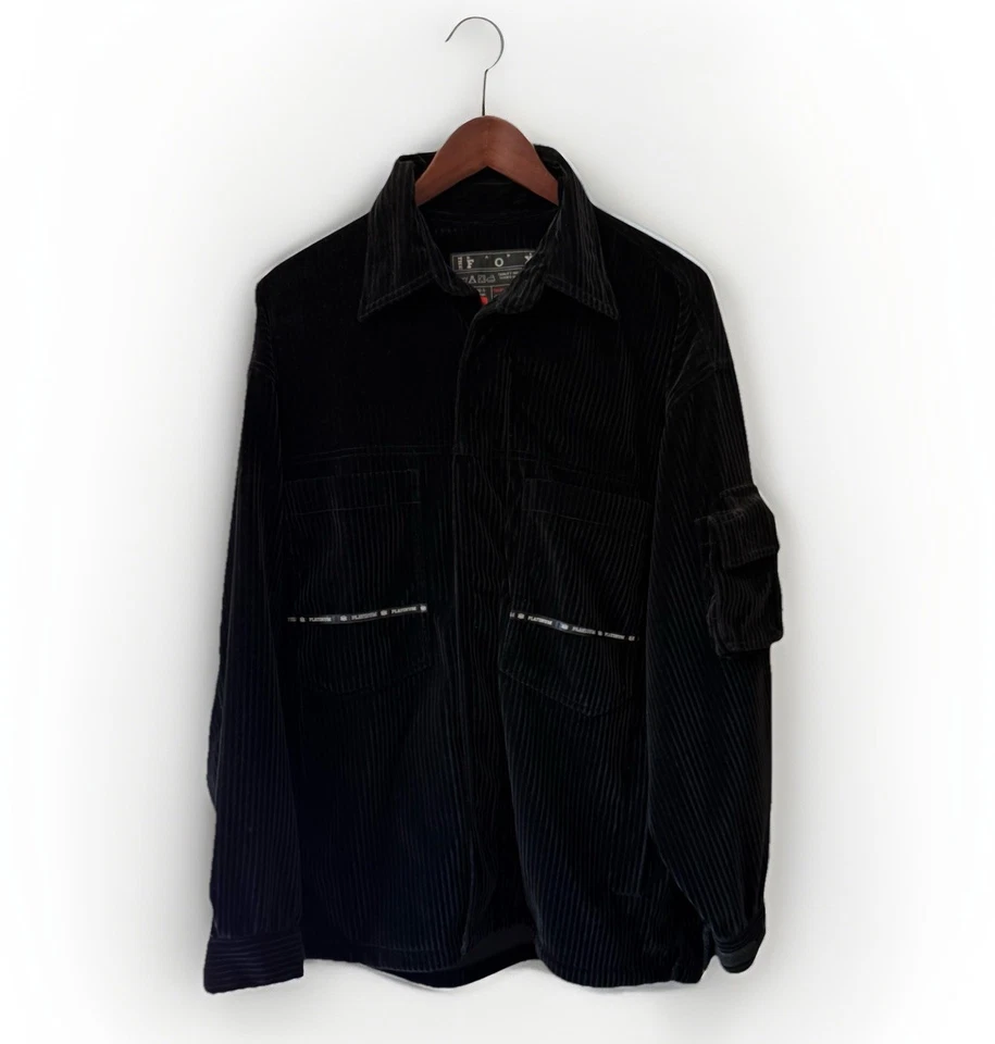 Platinum FUBU Bare Fox Collection Black Velour Set Jacket & Pants Men’s M 28–32 - Image 3 of 4