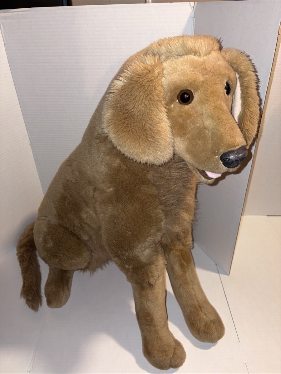 Melissa & Doug Golden Retriever Dog 27” Life-Size Stuffed Animal