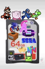 SD Card 64GB Retro Games Loaded For Wii Console - Over 6000 Games