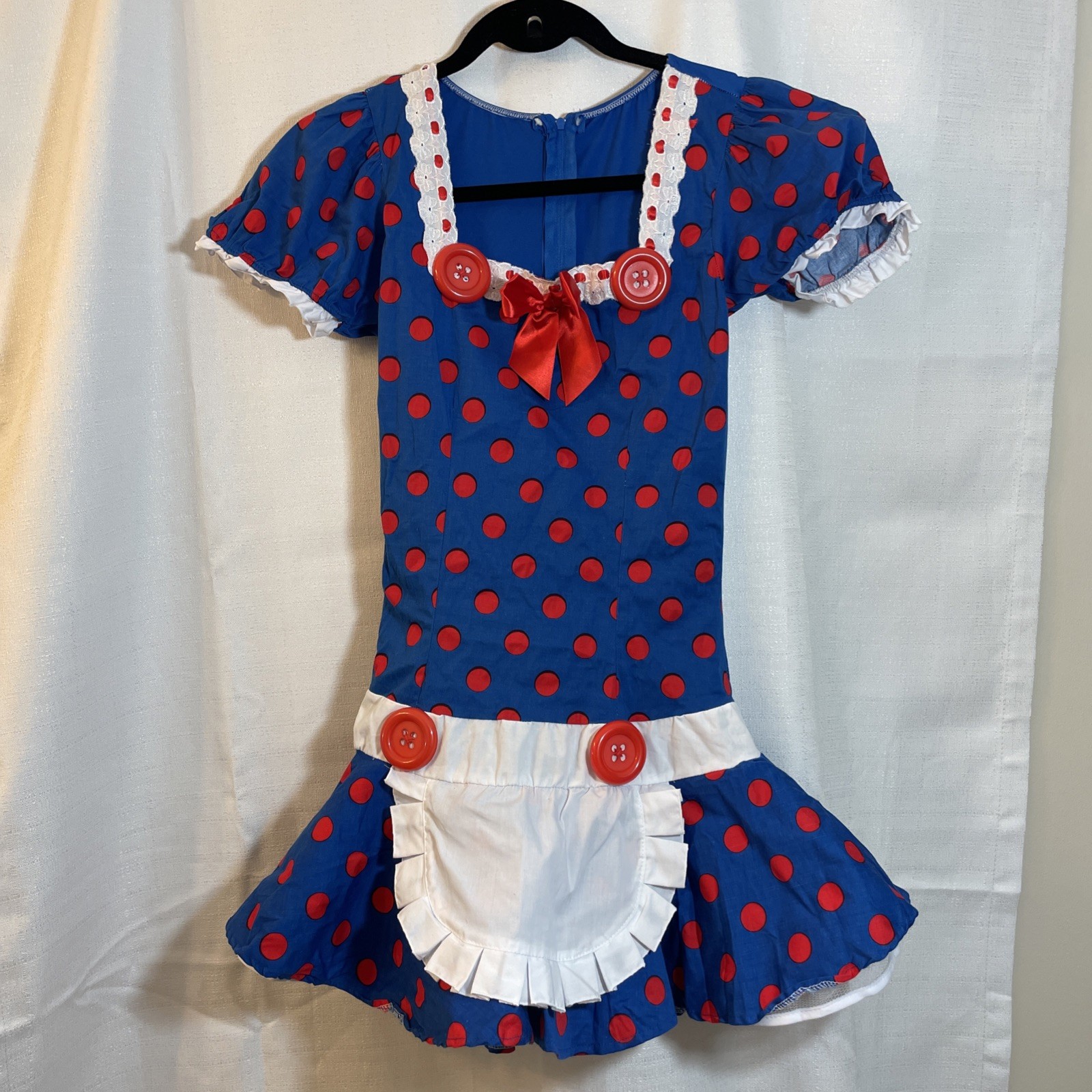 Junior Girls Jr. Leg Avenue Sexy Rag Doll Costume XL Blue and red - Dress Only