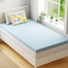 2 Inch Twin Memory Foam Mattress Topper, Cooling Gel Infused Pressure Relievin