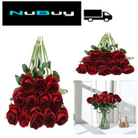 KüNstliche Rosen 12 StüCk 50 Cm Hochzeitstrauß Realistisch Seide
