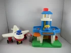 Vintage Fisher Price Little People Airport Playset With Plane And People 1990