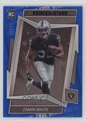 2022 Panini Rookies & Stars Rookies True Blue 18/49 Zamir White #133 RC 00ji