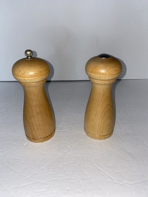 W.M. Bounds Wooden Salt Shaker And Pepper Mill. Works And Look Great!